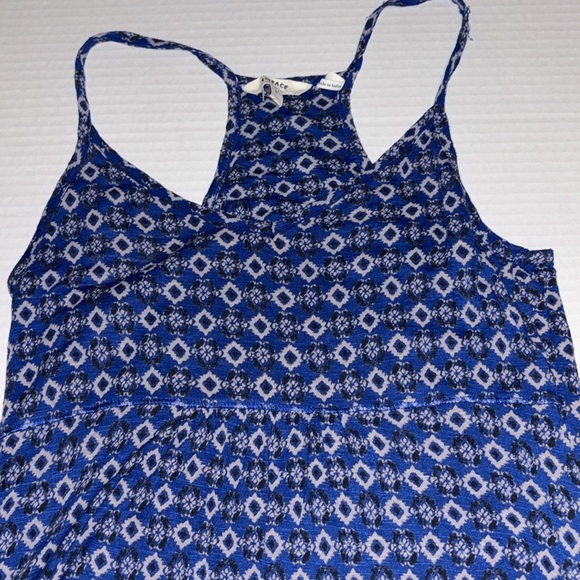 FAT FACE BRAND..BLUE TANK TOP WITH RACER BACK STYLE GREY AND BLACK DESIGN SM/MED - Picture 6 of 6